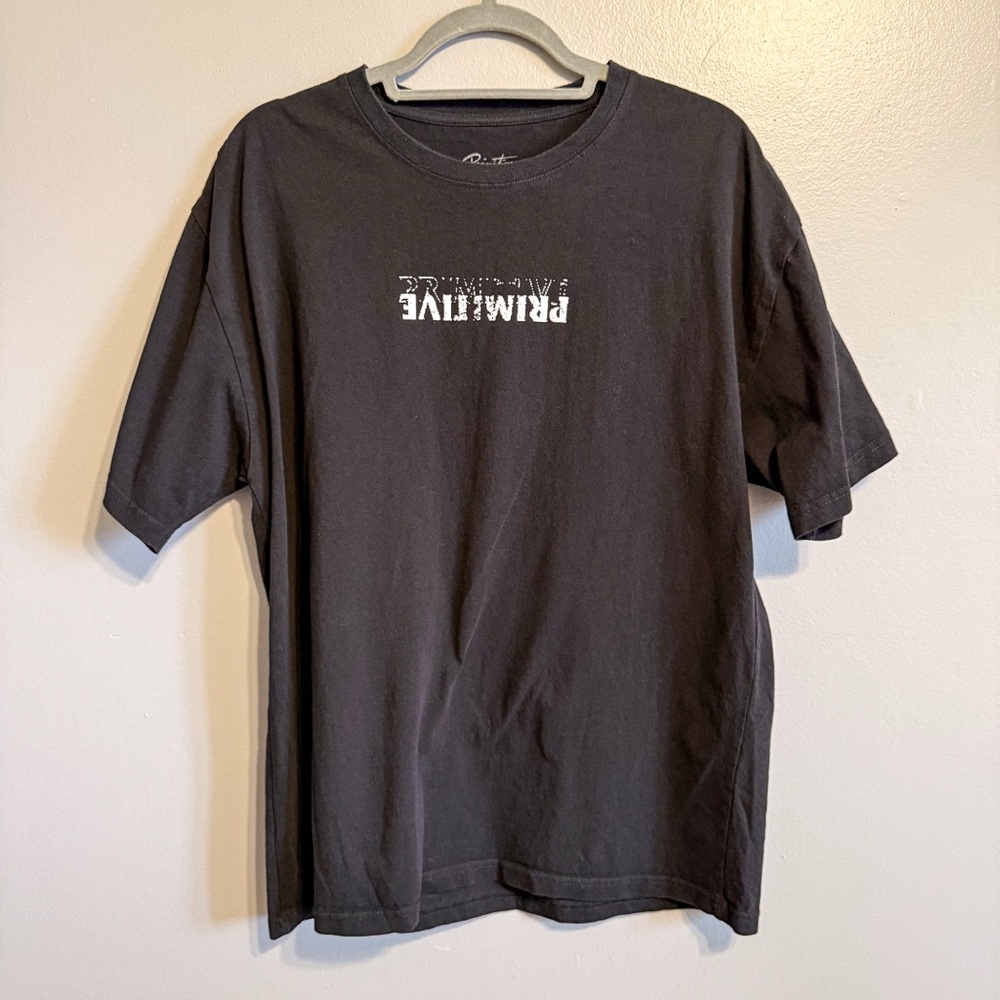 Primitive Skateboarding Logo Graphic T Shirt Black Mens Large Streetwear